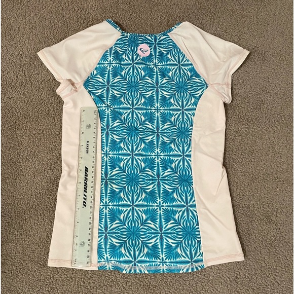 Rose Quartz Havana Tile Girls Roxy Swim Top - Picture 5 of 6